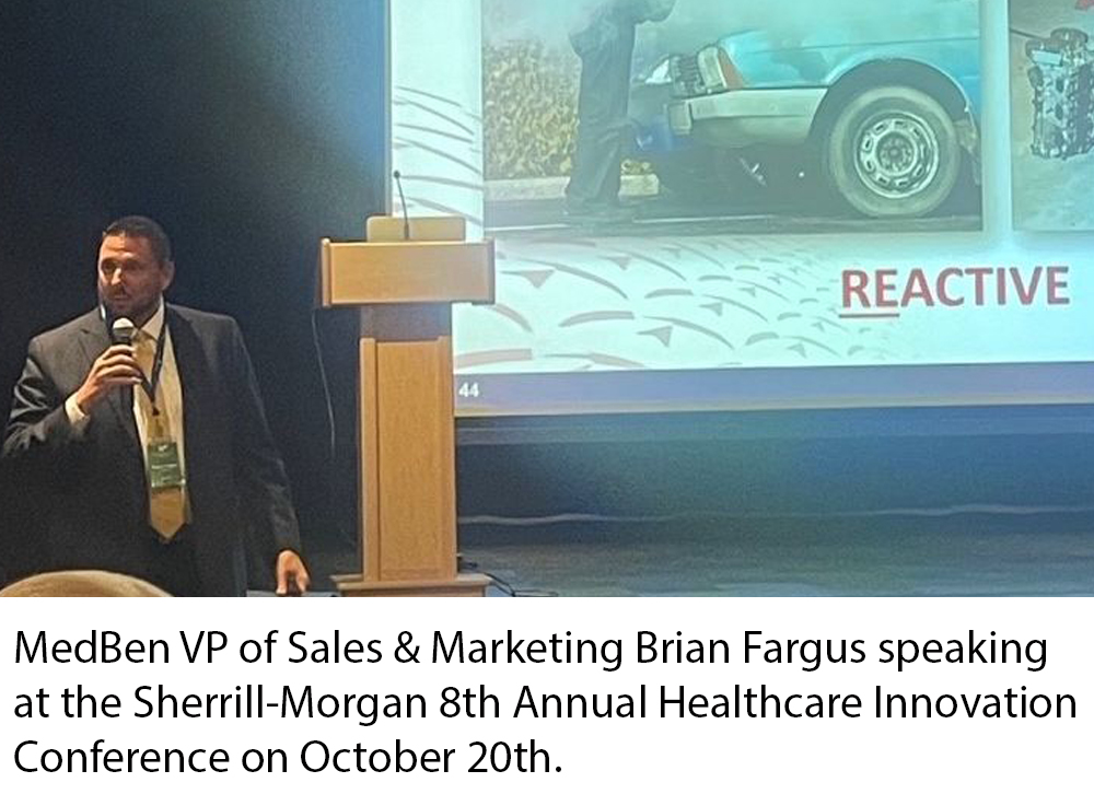 Brian Fargus speaking at Healthcare Innovation Conference 2021