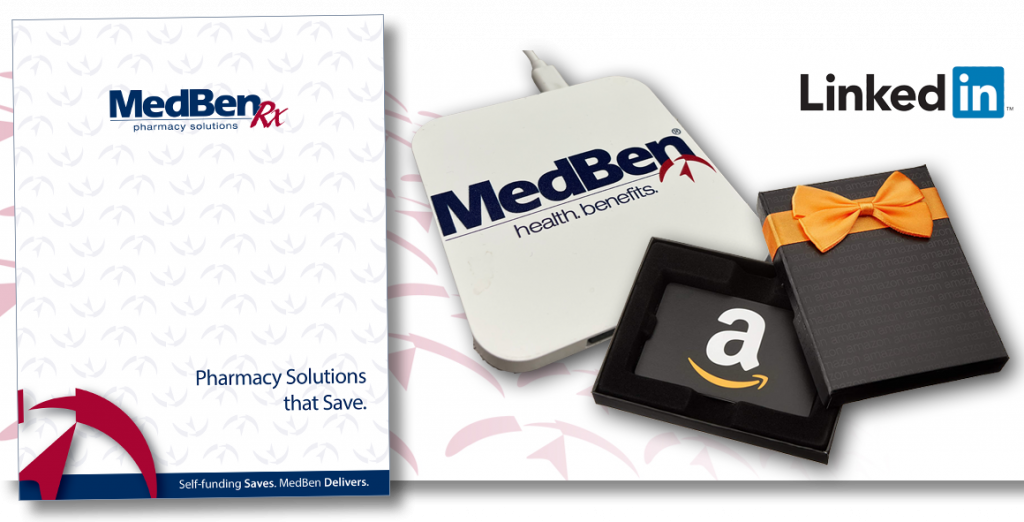 LinkedIn - MedBen Rx Brochure, Charger and Amazon Gift Card